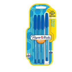 Stylo bille bleue - Lot de 4 - Paper Mate