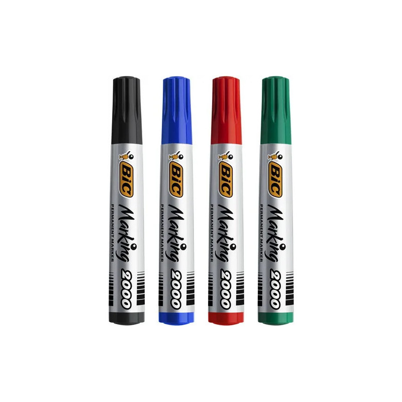 Marqueurs indélébiles (x4) - Bic Marqueurs indélébiles (x4) - Bic