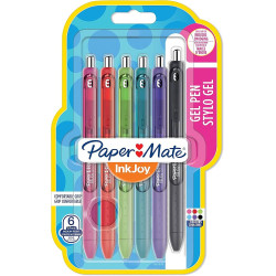 Set de stylos gel colorés (x6) - Paper Mate