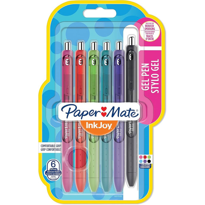 Set de stylos gel colorés (x6) - Paper Mate Set de stylos gel colorés (x6) - Paper Mate