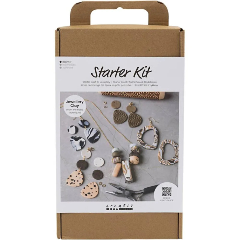 Kit de création de bijoux en pâte polymère Kit de création de bijoux en pâte polymère