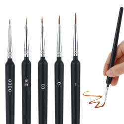Pinceaux fins pour modélisme (x5)