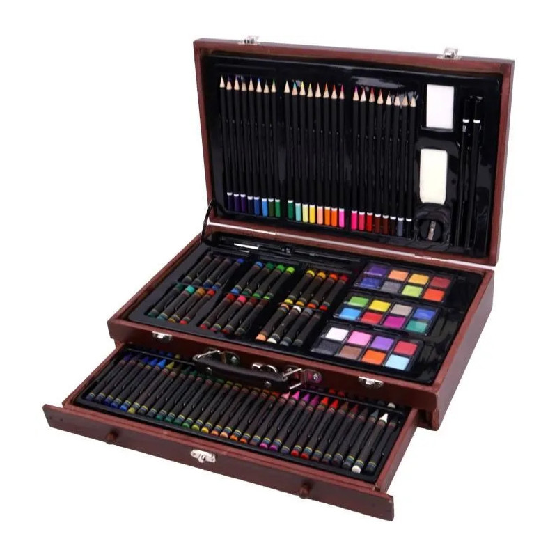 Mallette d’artiste avec crayons et fusains Mallette d’artiste avec crayons et fusains