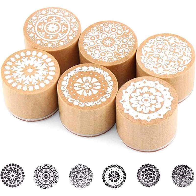 Set de tampons scrapbooking motifs floraux Set de tampons scrapbooking motifs floraux
